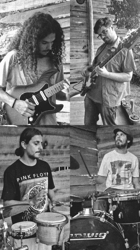 Banda Monazita Jam — Bruno, Luiz, Gabriel e Huemerson